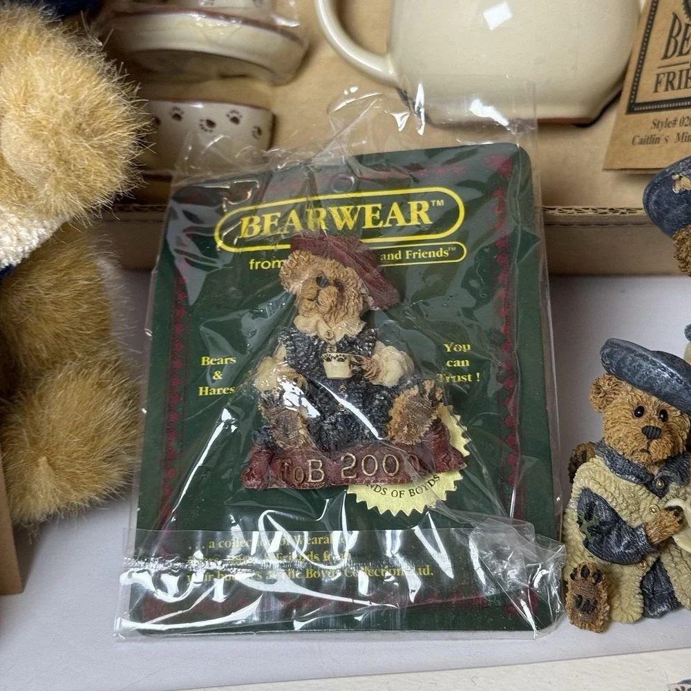 Boyds Bears Catherine and Caitlin Berriweather‎ /Fine cup of tea set 02000-21